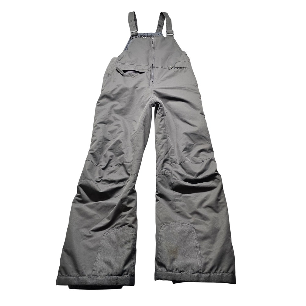 Arctix Snow Bib Overalls Kids Medium M Gray Winter Ski Snowboard Pants 5150